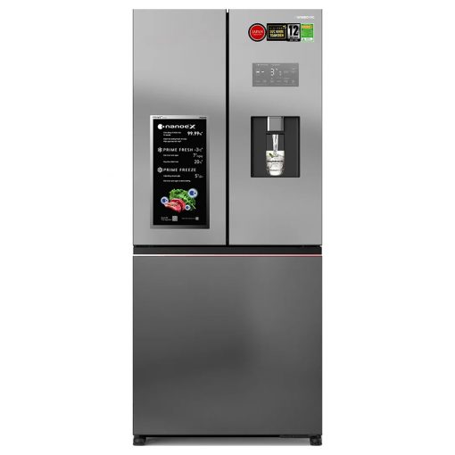 Tủ lạnh Panasonics 3 cánh mặt gương xám khói NR-CW530XHHV